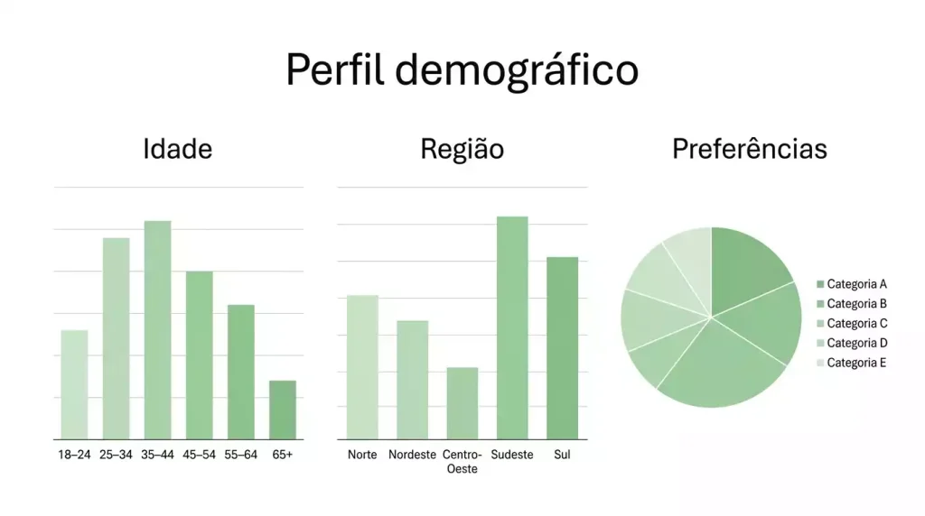 Representação gráfica de dados demográficos dos apostadores portugueses